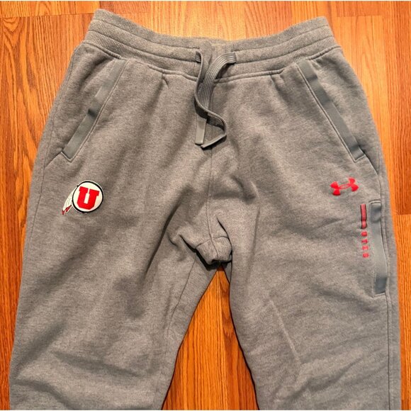 Under Armour Other - Under Armour Univ Of Utah Utes Tapered Sweatpants Mens M 27" Joggers
